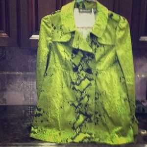 Inc Green and Black Jacket